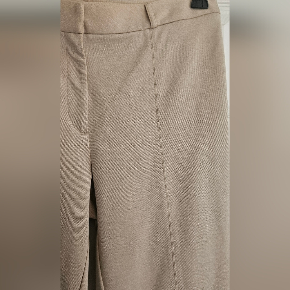 NWT J. McLaughlin Deanne Straight Leg Crop Pant: Color- Heather Sand: Size- 14 - Picture 4 of 15